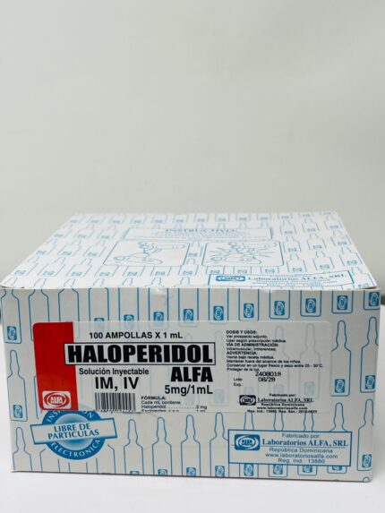 HALOPERIDOL 5MG/1ML. IM/IV. 1-AMPOLLA.